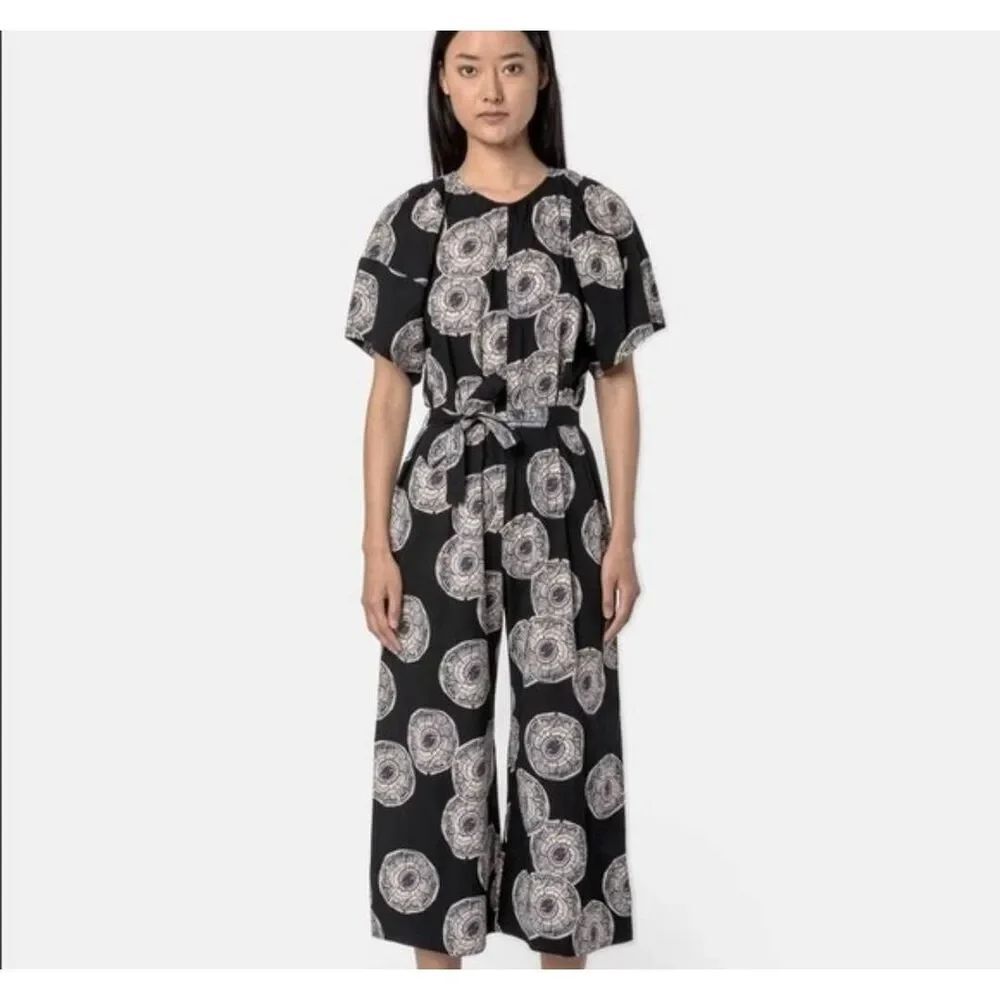 Apiece Apart SOLEIL BALLOON SLEEVE JUMPSUIT- Black Celetrial Sz 4